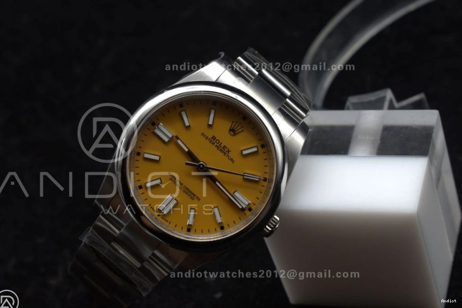 Oyster Dial 1:1 41mm 124300 Clean Best Edition 904L Yellow Steel MultiPurpose 937 VR Perpetual 0718